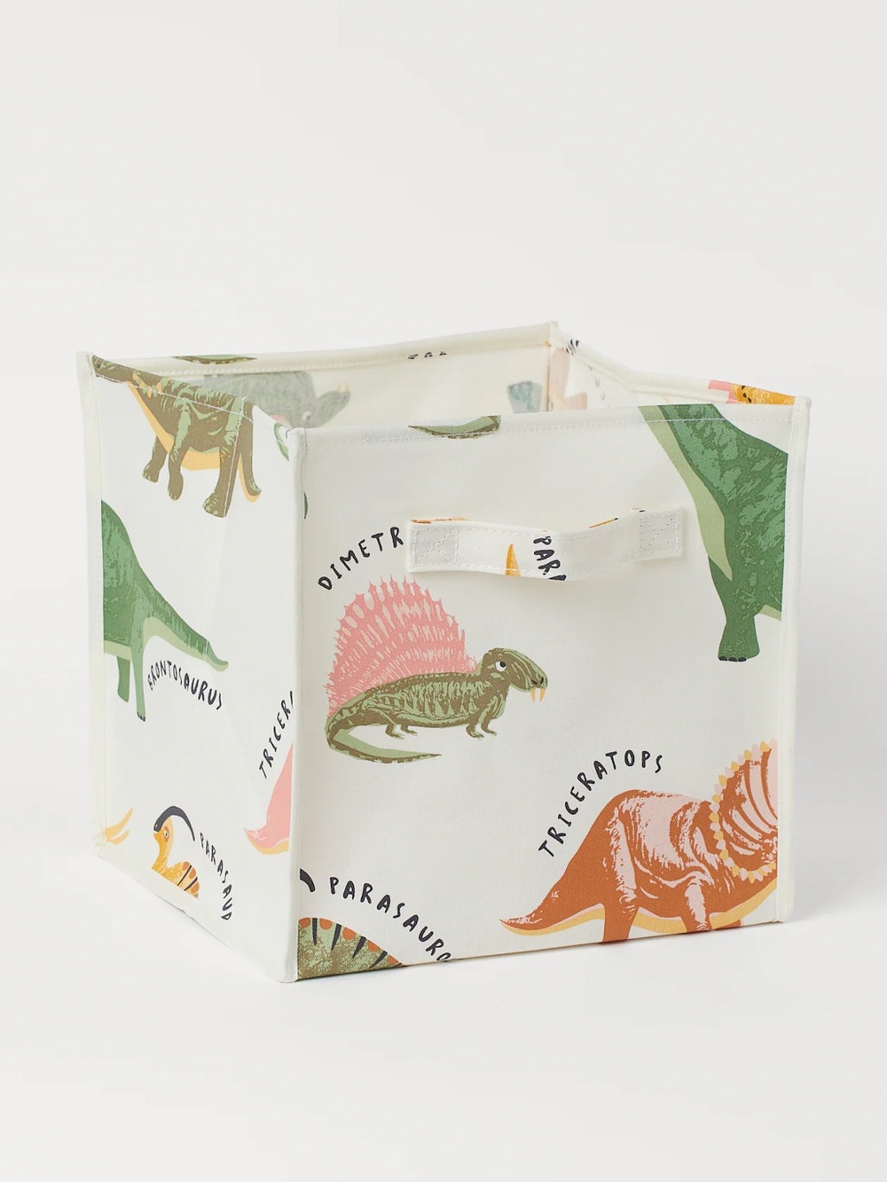 H&M Home | White/Dinosaurs Print Storage Basket Set